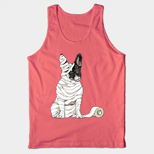 Mummy Frenchie Tank Top by huebucket